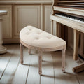 Vintage Piano Stool,Half Moon Bench - Vanity Seat/Dressing Stool/Make Up Chair/Entryway Vintage Bench/French Bench