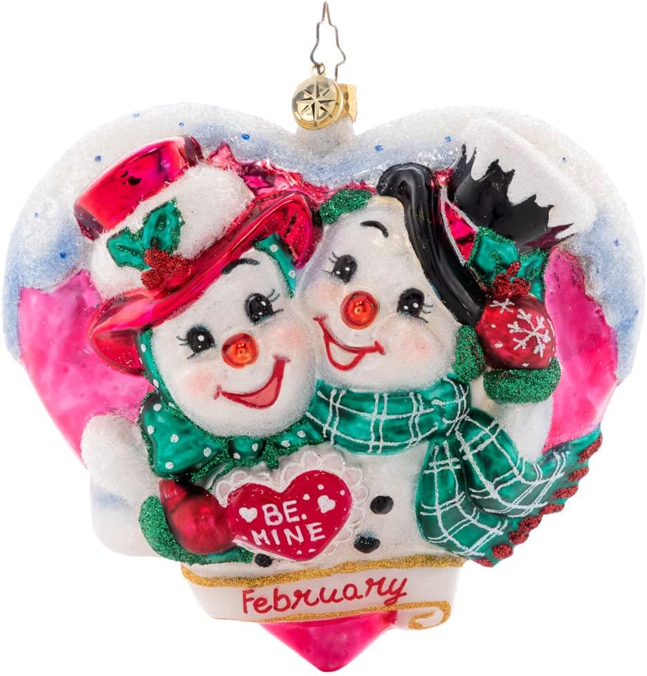 Christopher Radko Hand-Crafted European Glass Christmas Tree Decorative Ornament, Forever and Always