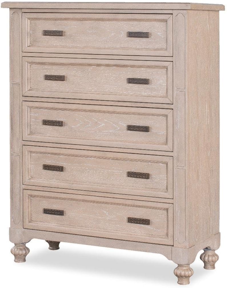 First of a Kind Marina Cream King 5 Piece Bedroom Set