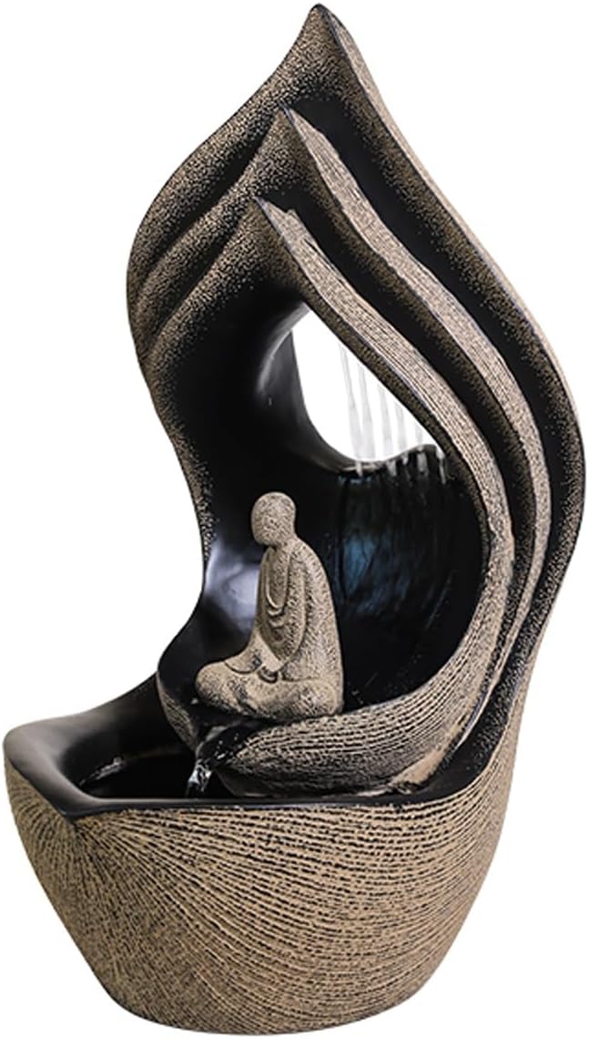 Tabletop Fountain New Chinese Style Flowing Water Decoration, Home, Office, Living Room, Porch, Desktop Decoration, Fountain Landscape Desktop Fountain