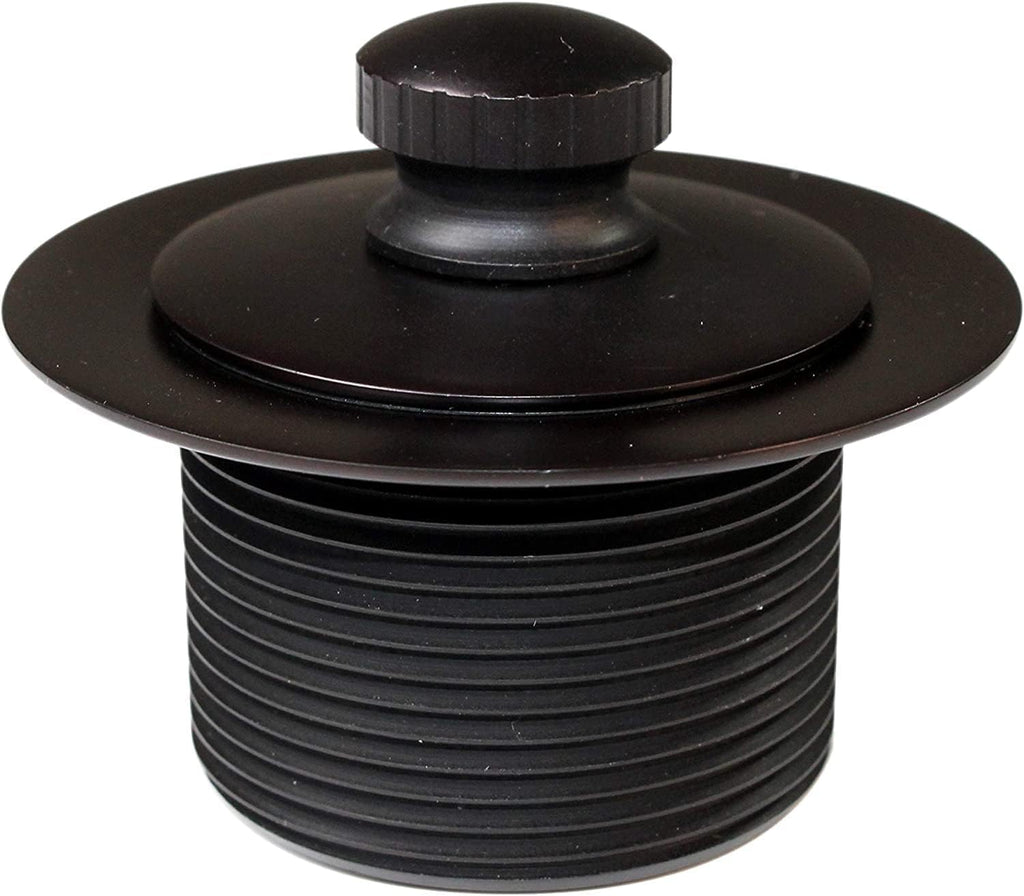 Westbrass 597244-12-12 14' White Poly Tubular Bath Waste & Overflow Assembly with 2-Hole Faceplate and Pull To Close Drain Plug, Oil Rubbed Bronze (12-Pack)