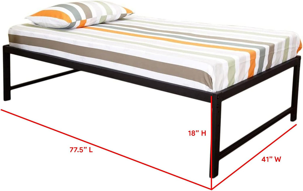 Kings Brand Furniture - Black Metal Twin Size Platform Daybed Bed Frame