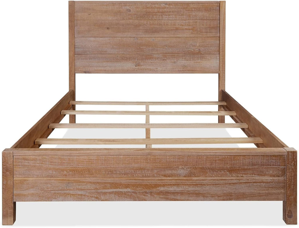 Grain Wood Furniture Montauk Solid Wood Bed, Full Size, Driftwood