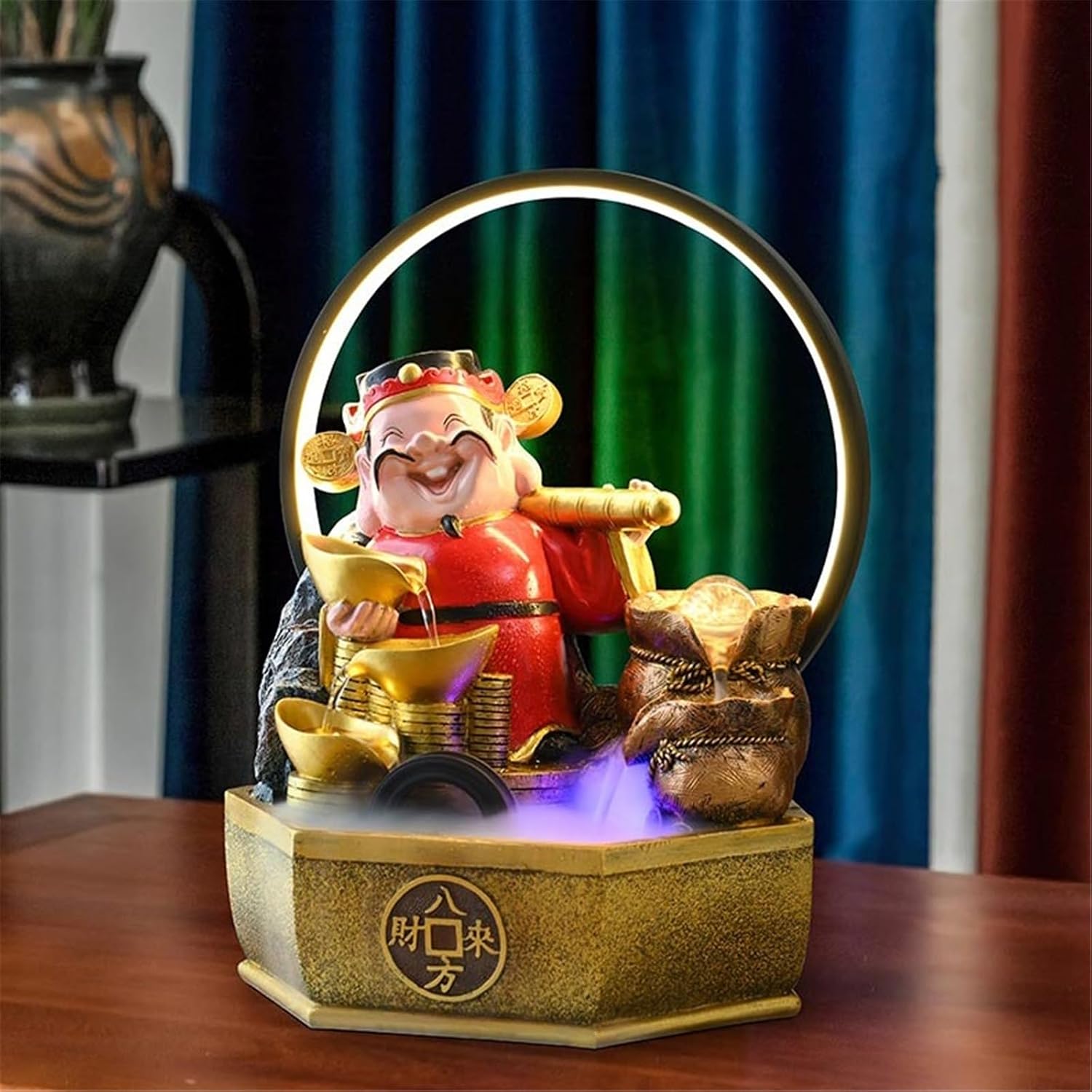 Tabletop Fountain Feng Shui Relaxation Desktop Fountain for Home and Office Indoor Spaces Decor