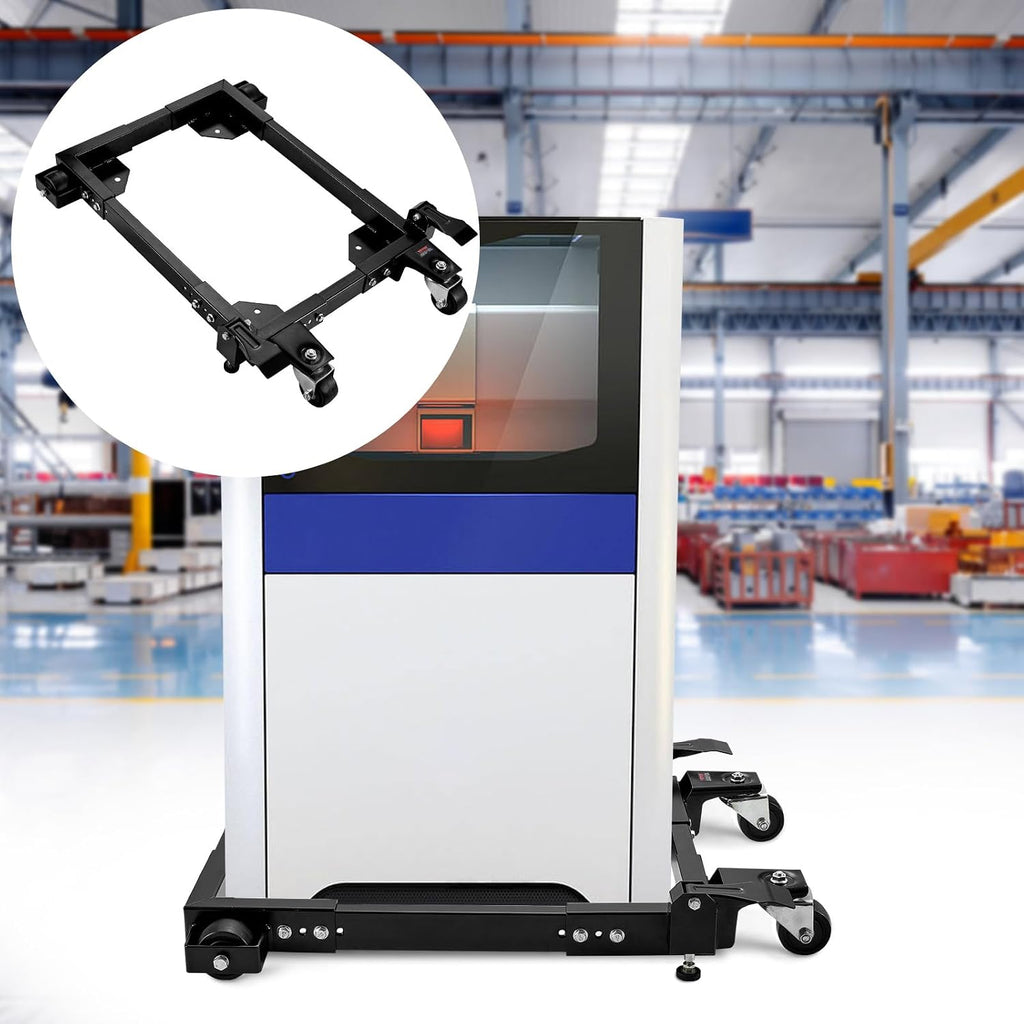 VEVOR Mobile Base, 1500 lbs Capacity, Adjustable from 18' x 24' to 26.5' x 31.5', Heavy Duty Universal Mobile Base Stand with Swivel Wheels, for Woodworking Equipment, Bandsaw, Power Tools, Machines
