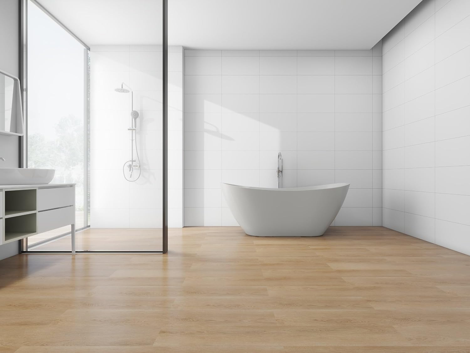 Vanity Art 71' Freestanding Bathtub | Free Standing Tub Stand Alone Tub with Contemporary Design for Soaking and Bathing, Overflow and Pop-up Drain with UPC Certified, Acrylic, VA6517
