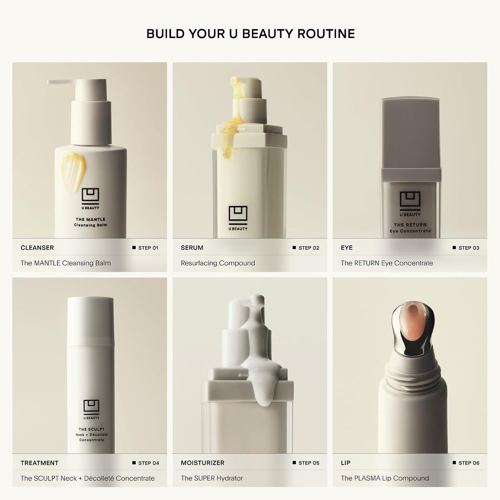 U Beauty Resurfacing Compound - Anti-Aging Daily Serum with Mandelic Acid, a Gentle Blend of Exfoliants, Retinol + Vitamin C for Smoother, Brighter, & Revitalized-Looking Skin - 1.7 fl oz