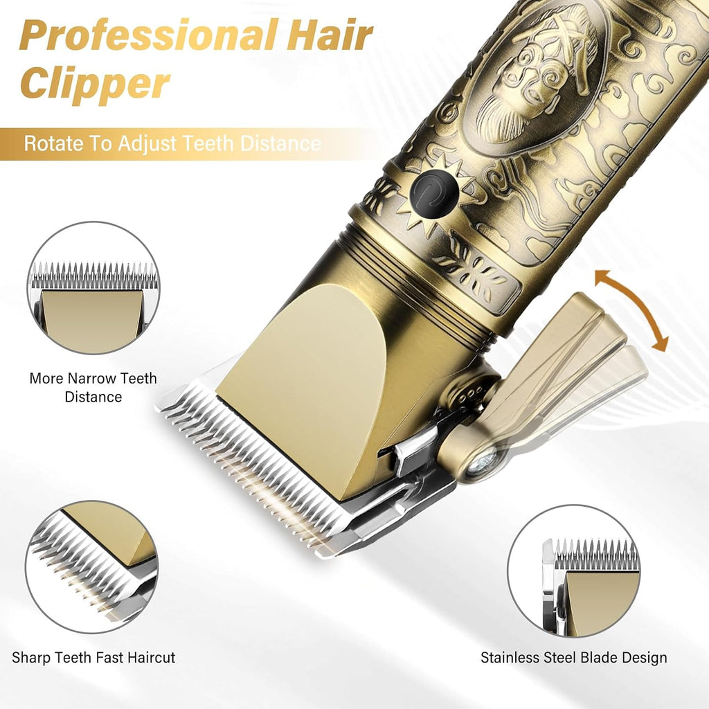 GSKY Hair Clippers for Men Professional,Beard Trimmer Kits & Sets, Cordless Mens Hair Trimmer