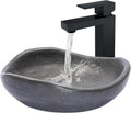 Eden Bath Round Freeform Vessel Sink, Honed Black Limestone - Stylish Bathroom Sink