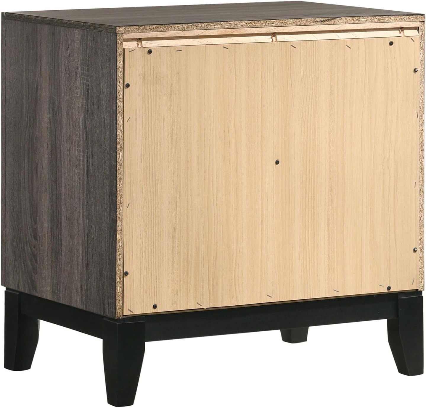 Carina Grey Oak and Black 5-Piece Eastern King Panel Bedroom Set