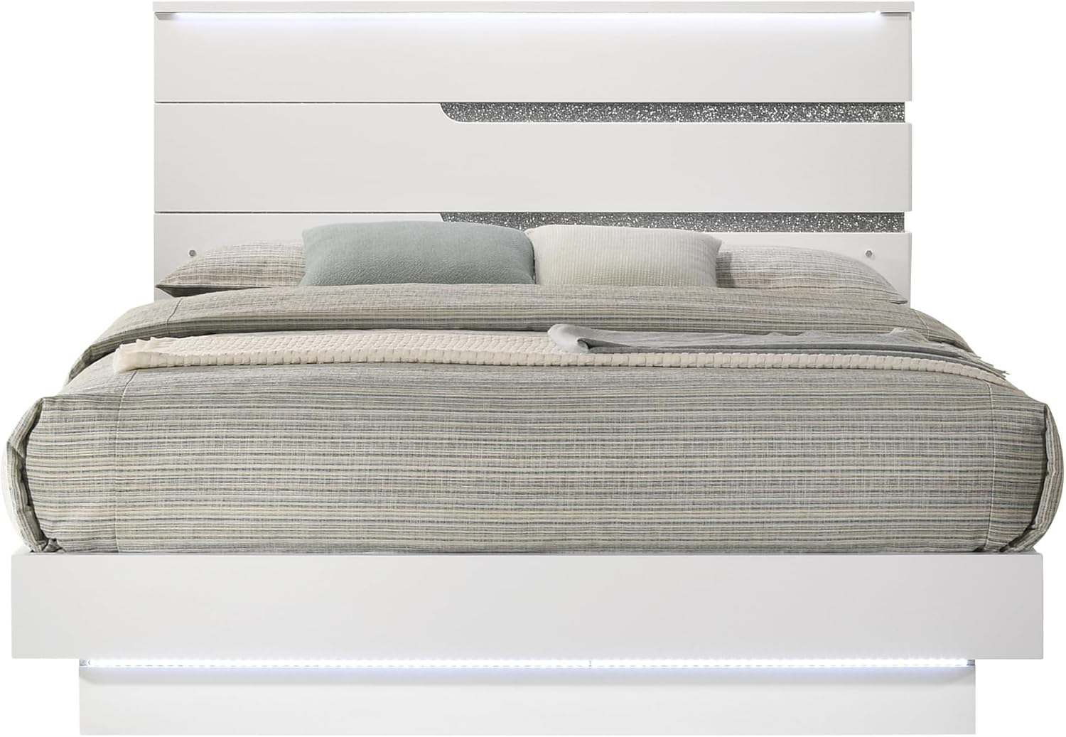 New Classic Furniture Paradox Wood King Bed, White