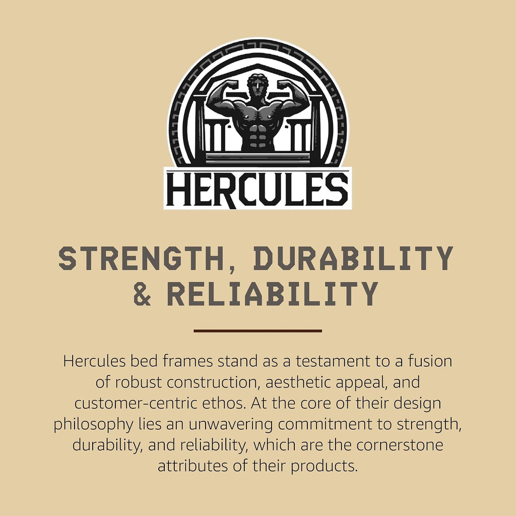 Hercules 4 Inch Low Profile Foundation Mattress Box Spring Replacement, King