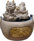 Tabletop Fountain Chinese Style and Flowing Water Decorations Living Room Circulating Small Indoor Office Desks Fountain Landscaping and Flowing Water Decorations Desktop Fountain (Color : A)