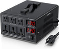 5000W Voltage Converter Transformer(110V to 220V or 220V to 110V) Step Up/Down Converter 110/120 Volt - 220/240 Volt w/US Power Cord,Circuit Breaker Protection, LCD Screen Display