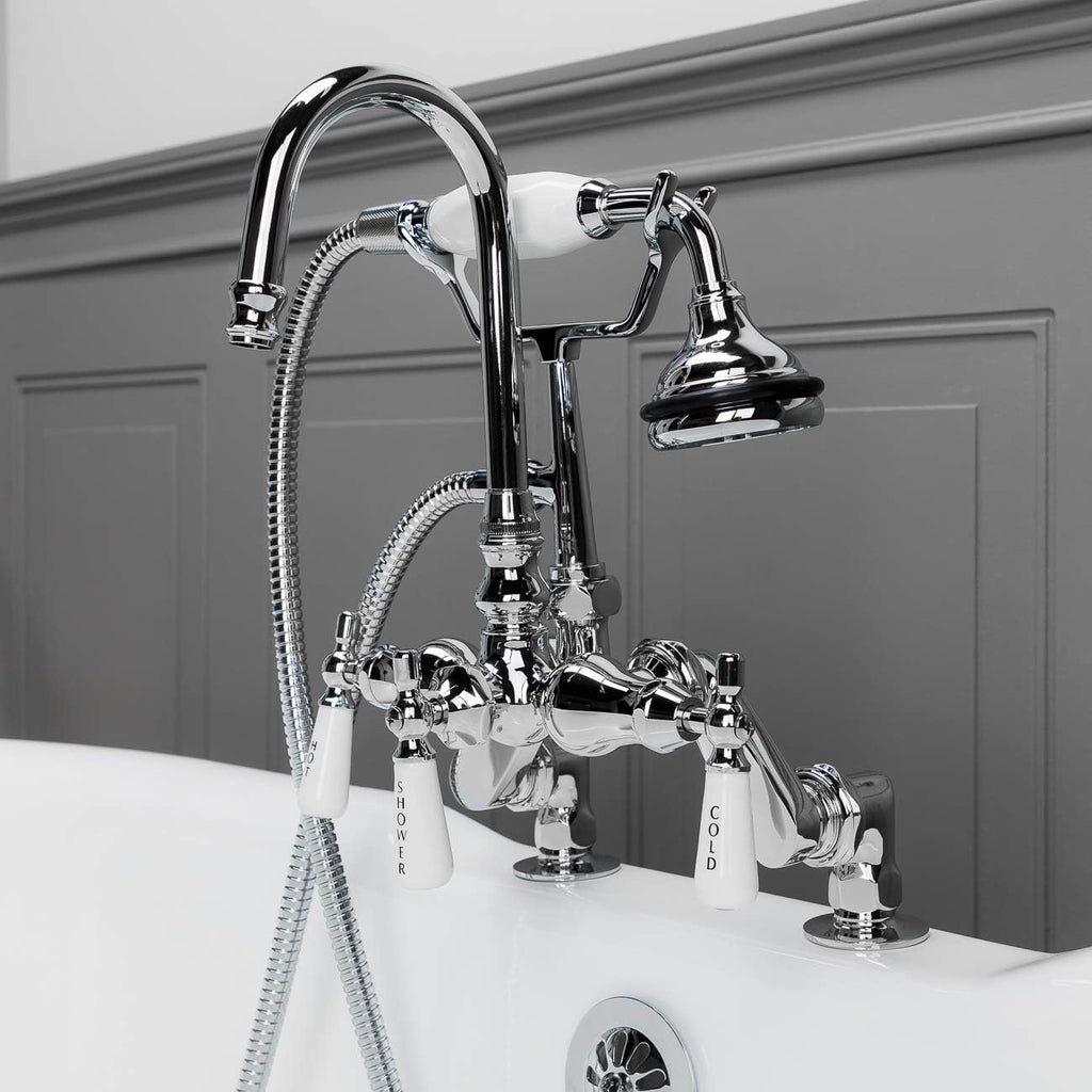 Vintage Tub & Bath Deck Mount Tub Faucet Set