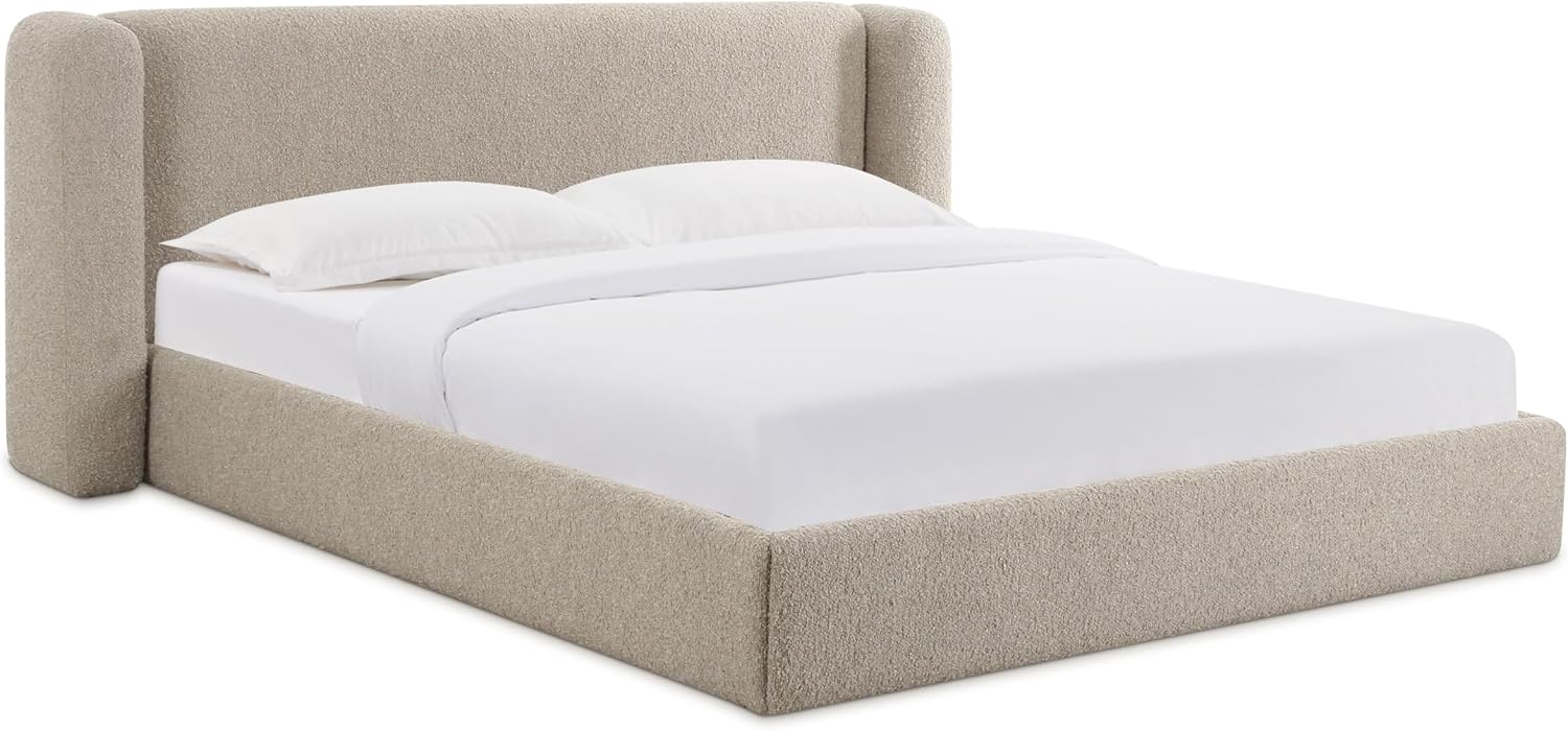 Tov Furniture Babette Tan Boucle Queen Bed
