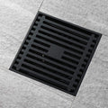 Shower Drain Cover Bathroom Accessory Square Waste Water Floor Drain,Oil Rubbed Bronze