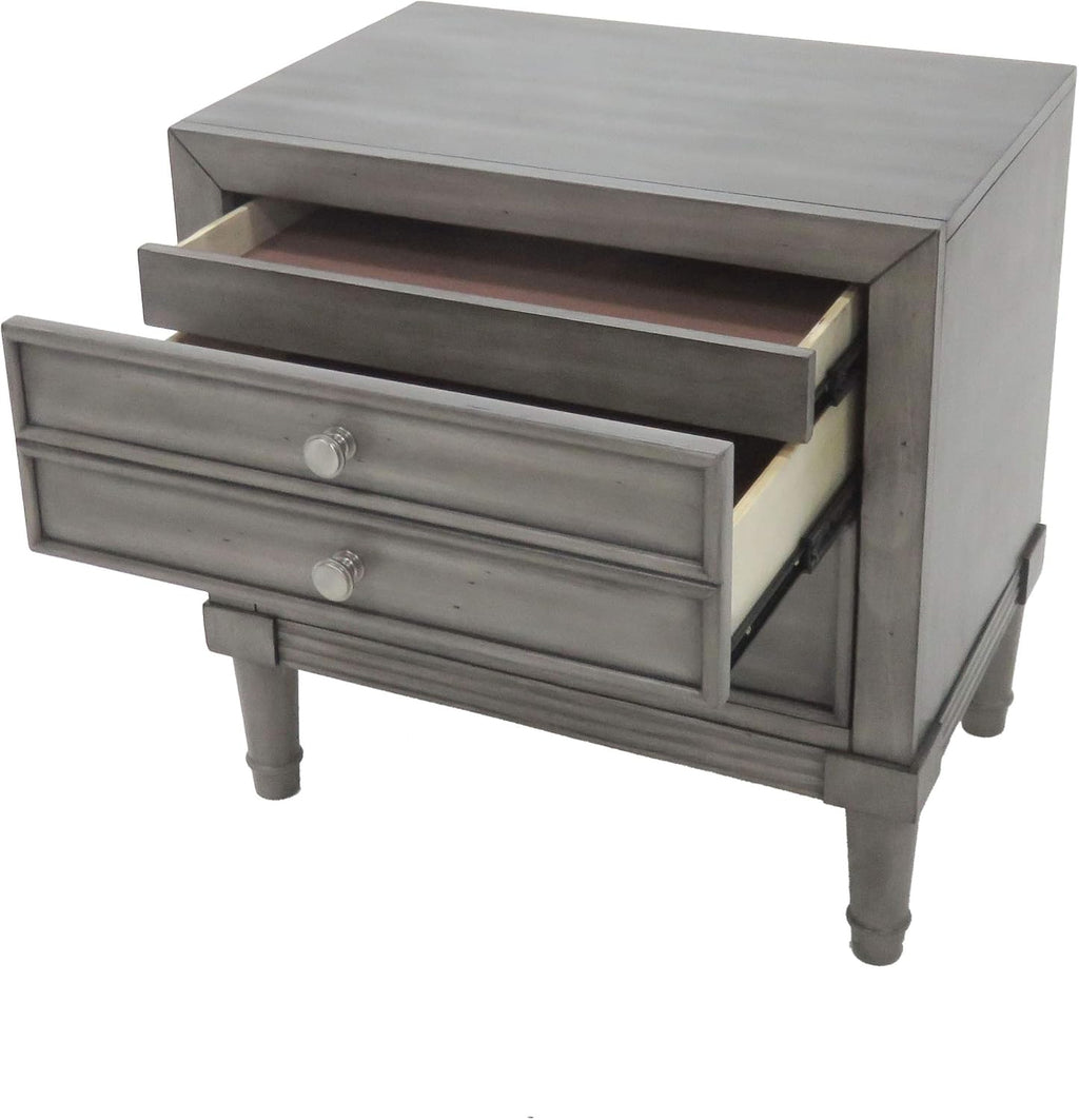 24/7 Shop at Home Shandley Contemporary 4-Piece California King Bedroom Set, Gray