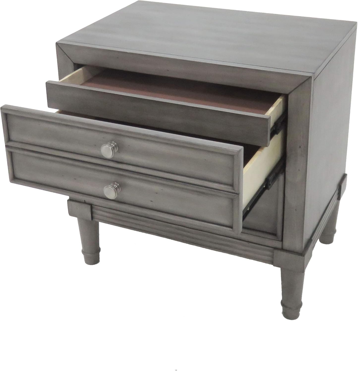 24/7 Shop at Home Shandley Contemporary 4-Piece California King Bedroom Set, Gray