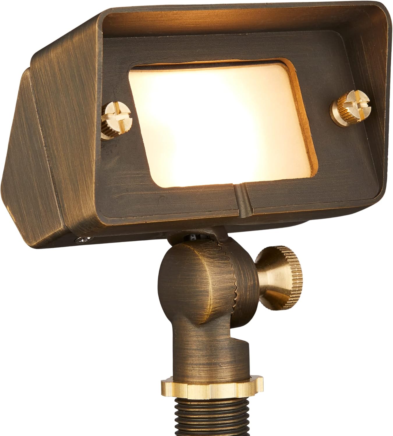 VOLT 10-Pack 12V Gentle Splash Cast Brass Flood Lights (Bronze) & 3W 2700K Warm White G4 LED Bulbs for Low Voltage Landscape Lighting of Outdoor Wall, Garden or Yard