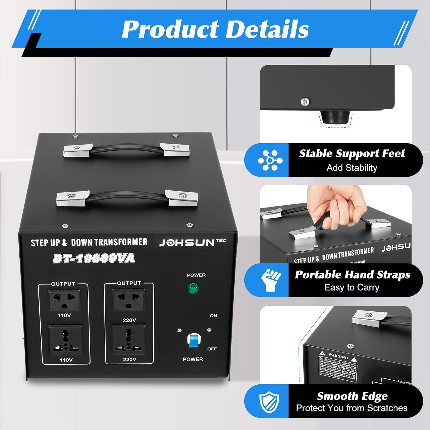10000W Voltage Converter Transformer Step Up/Down 110V/220V Voltage Converter Transformer Power Converters Automatic Voltage Regulator Stabilizer Power Transformers Converters Circuit Breaker