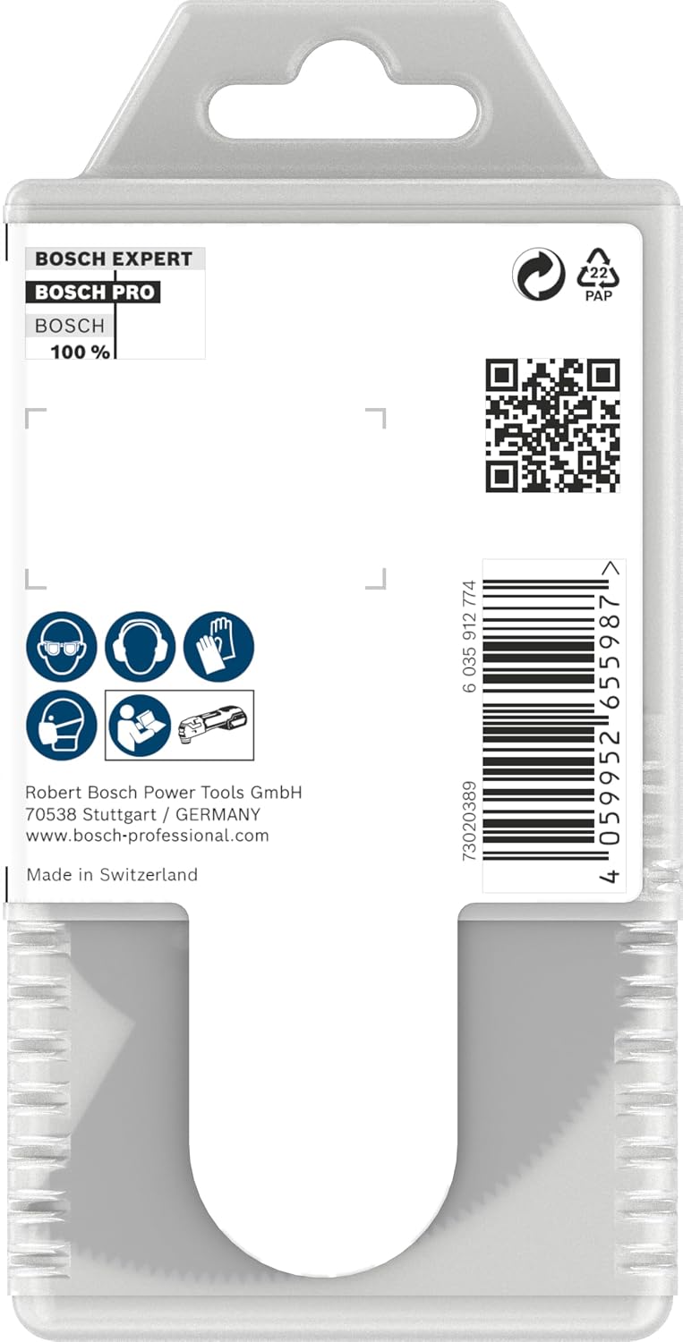 Bosch 10x PRO Multi Material ACZ 100 BB Multitool Blade (for Solid Laminate Vinyl, PVC, Wood with Nails, Ø 100 mm, Professional Accessory Multitool)