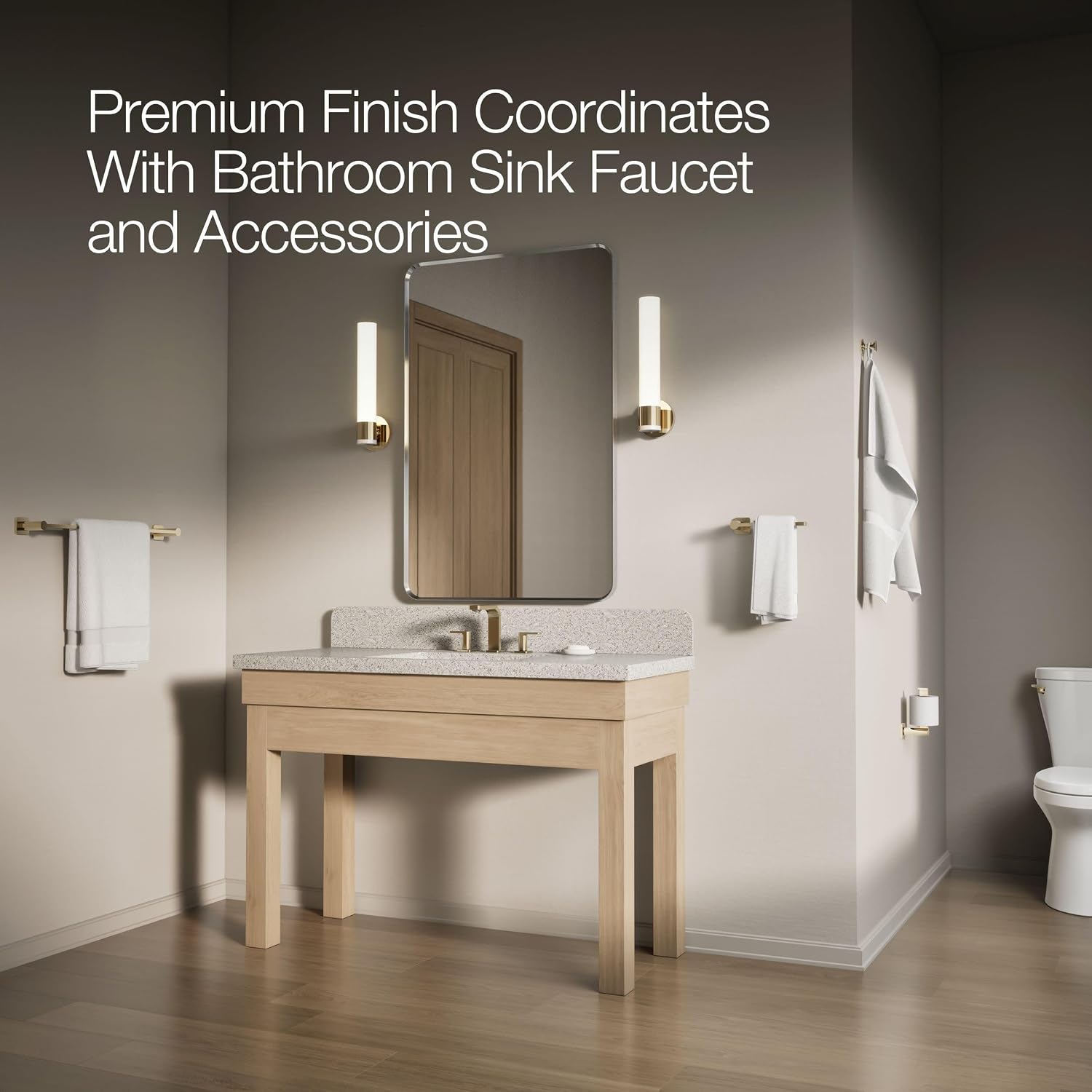 Kohler 21261-L-AF K-21261-L-AF BETELLO Trip Lever, Left-Hand, Vibrant French Gold