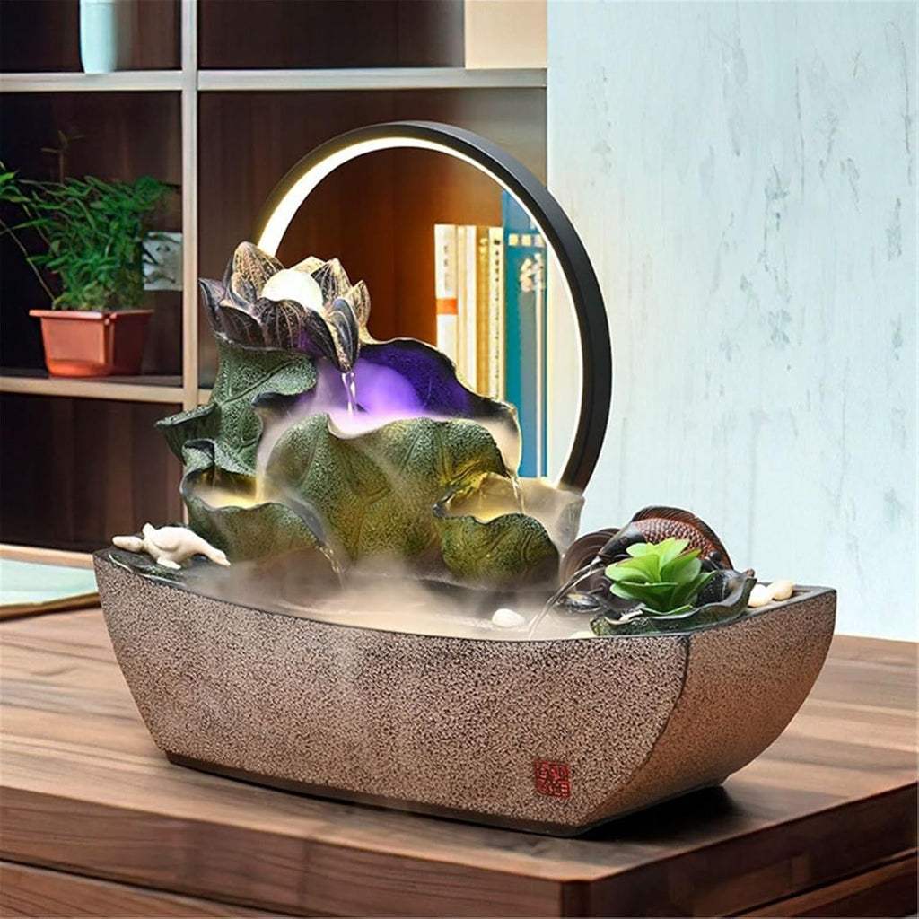 Tabletop Fountain Tabletop Fountain Chinese Style Water Ornaments Circulating Waterscape Small Fish Pond