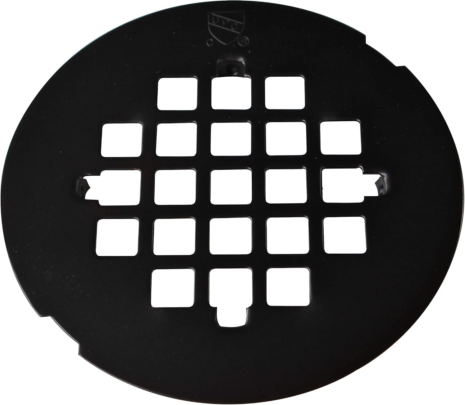Westbrass D206P-5-12 2' No-Caulk PVC Compression Shower Drain with 4-1/4' Round Grid Cover, Oil Rubbed Bronze (5-Pack)