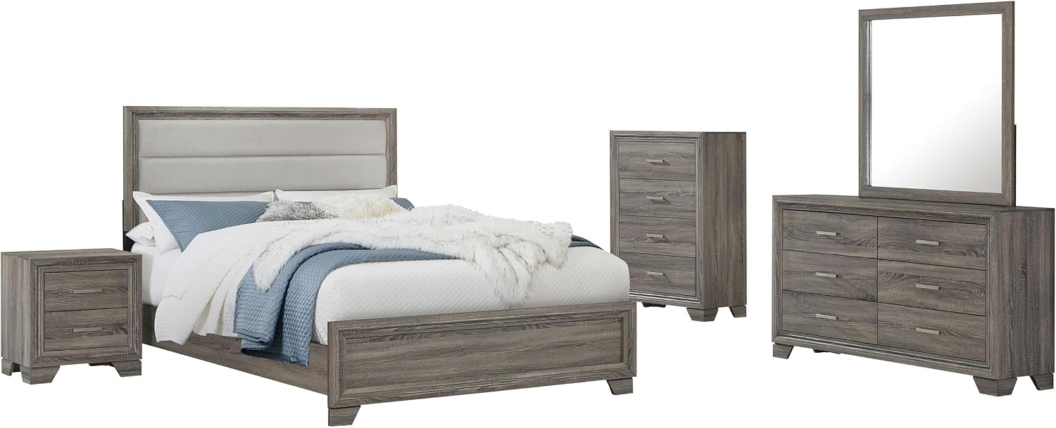 Coaster Home Furnishings Wright 5-Piece California King Bedroom Set Brown Oak