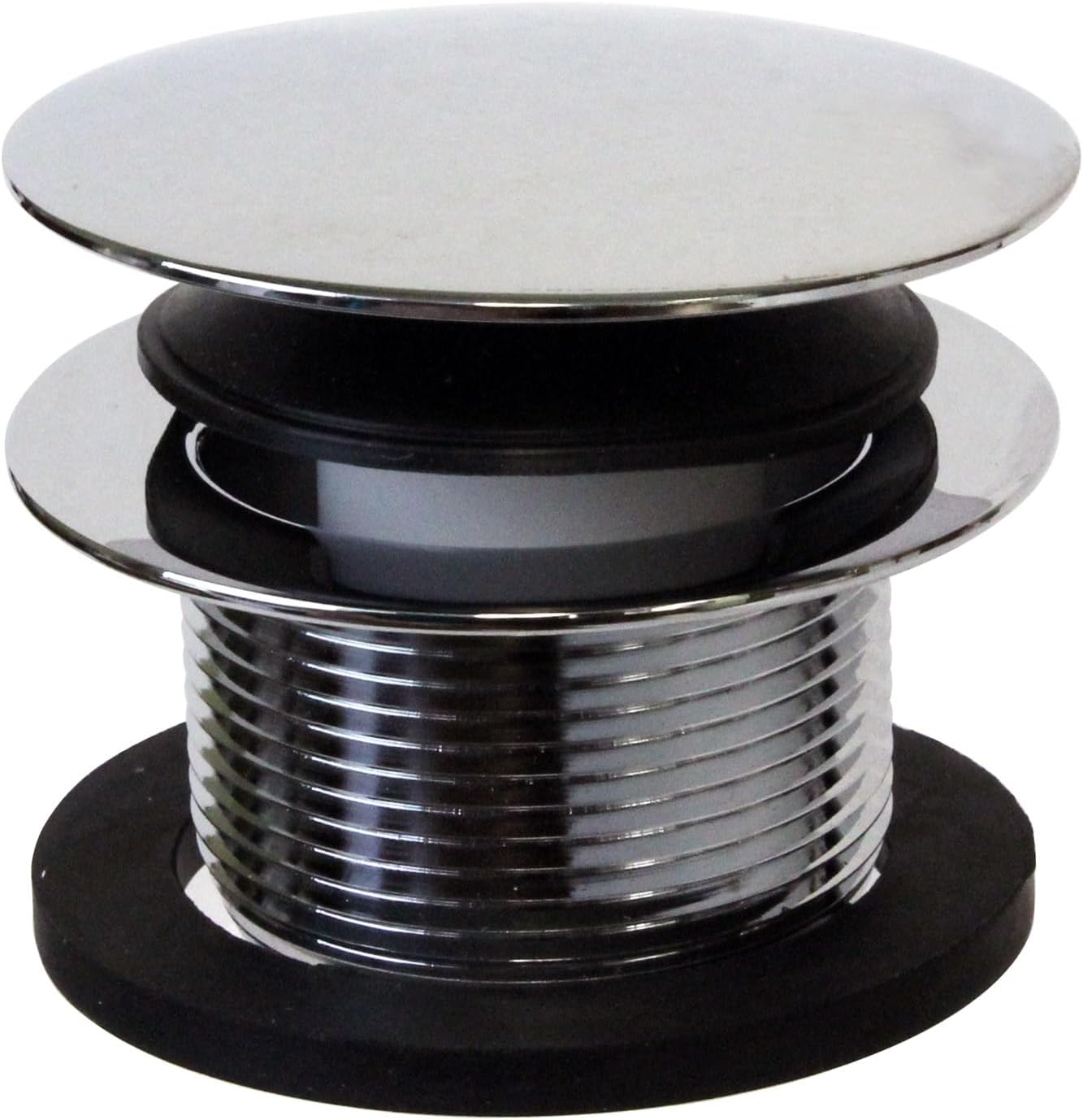 Westbrass D398R-50-26 1-1/2' NPSM Coarse Thread Mushroom Tip-Toe Bathtub Drain Stopper, Polished Chrome (50-Pack)