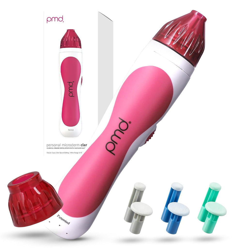 PMD Beauty Personal Microderm Classic - At-Home Use, Facial Exfoliator Tool, Microdermabrasion Machine Kit for Face and Body Skincare