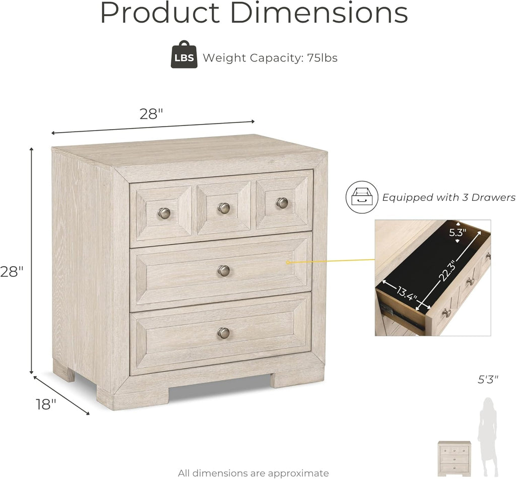 Furniture of America Dannen Modern Classic Solid Wood 4-Piece Bedroom Set, Panel Bedframe, Writing Desk and Wooden Nightstands with USB Ports, Box Spring Needed, Queen, Tawny Brown