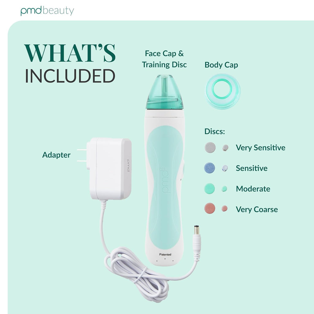 PMD Beauty Personal Microderm Pro - At-Home Use, Facial Exfoliator Tool, Microdermabrasion Machine Kit for Face and Body Skincare