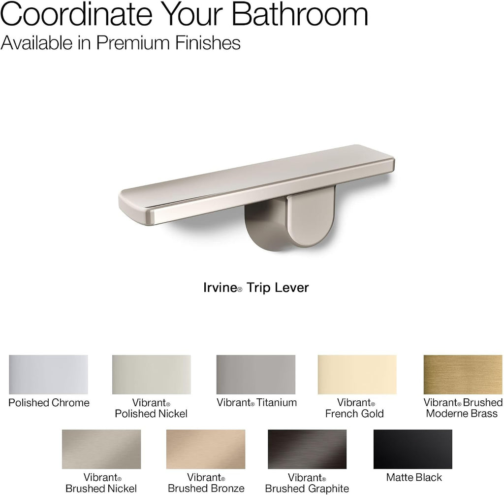 Kohler 21265-L-BV Irvine K-21265-L-BV Trip Lever, Brushed Bronze, Vibrant French Gold