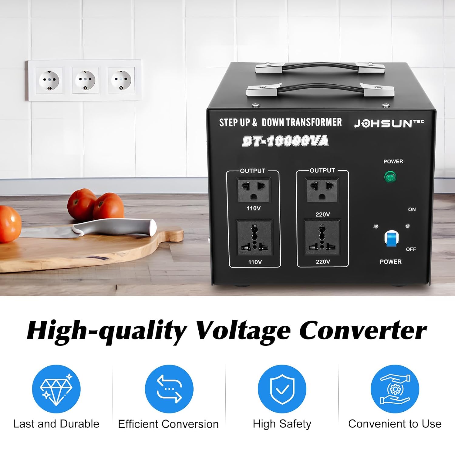 10000W Voltage Converter Transformer Step Up/Down 110V/220V Voltage Converter Transformer Power Converters Automatic Voltage Regulator Stabilizer Power Transformers Converters Circuit Breaker