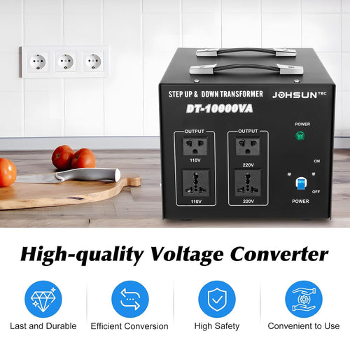 10000W Voltage Converter Transformer Step Up/Down 110V/220V Voltage Converter Transformer Power Converters Automatic Voltage Regulator Stabilizer Power Transformers Converters Circuit Breaker