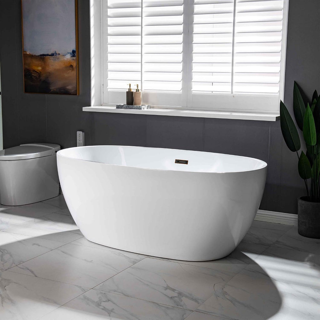 WOODBRIDGE BTA1518-ORB-Drain &O Bathtub, Oil-Rubbed Bronze