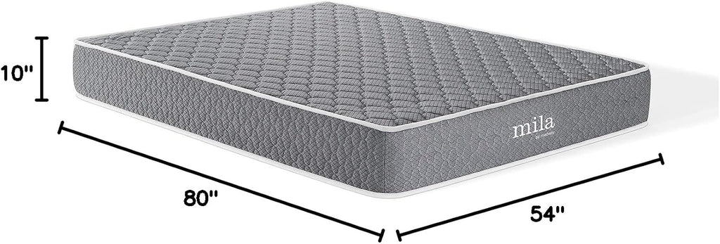 Modway Mila Firm 10' Fiberglass Free Memory Foam Queen Mattress