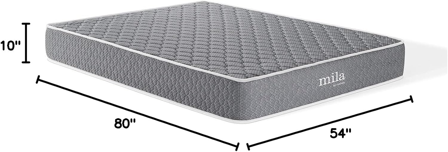 Modway Mila Firm 10' Fiberglass Free Memory Foam Queen Mattress