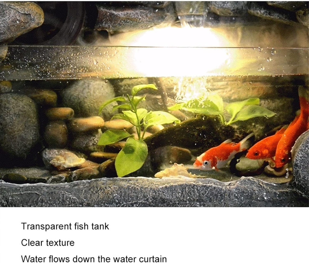 Desktop Fountain Tabletop Fountain Rockery Fountain Living Room Office Desktop Humidifier Waterscape Ornament Bedroom Desktop Fish Tank Waterfall Fountain