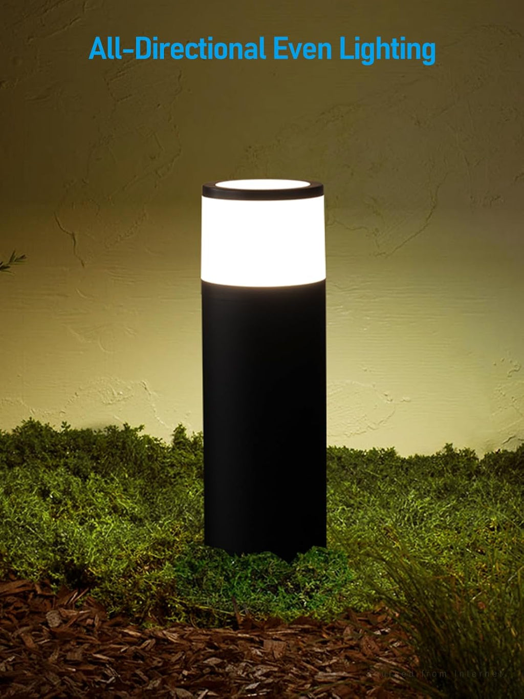 LEONLITE 8-Pack 4.5W LED Landscape Bollard Path Lighting, 5CCT Low Voltage Landscape Lights, 2700K/3000K/3500K/4000K/5000K Selectable, Outdoor Pathway Light, Die-Cast Aluminum Housing, FCC, ETL Listed