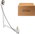 Westbrass D50P35TLE-LT 35' Cable Drive Standard Bath Drain Trim Kit with Poly Tubular Pipes & Fittings, Rough Only (12-Pack)