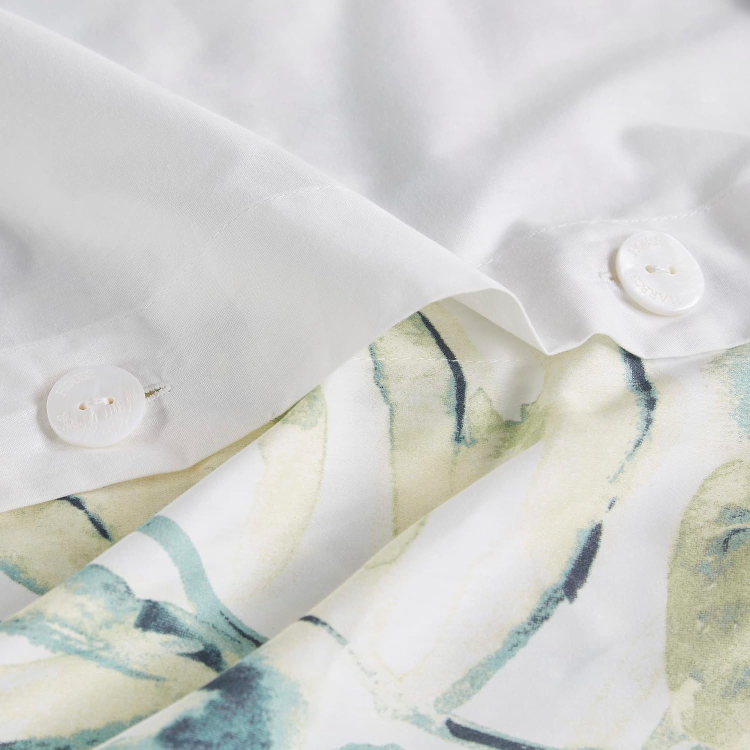 Harbor House 100% Cotton Duvet Cover, Coastal, Beach Cottage Design, All Season, Breathable Comforter Cover Tropical Bedding, Matching Shams, Lorelai Monstera Leaf Green Full/Queen (90'x90') 5 Piece