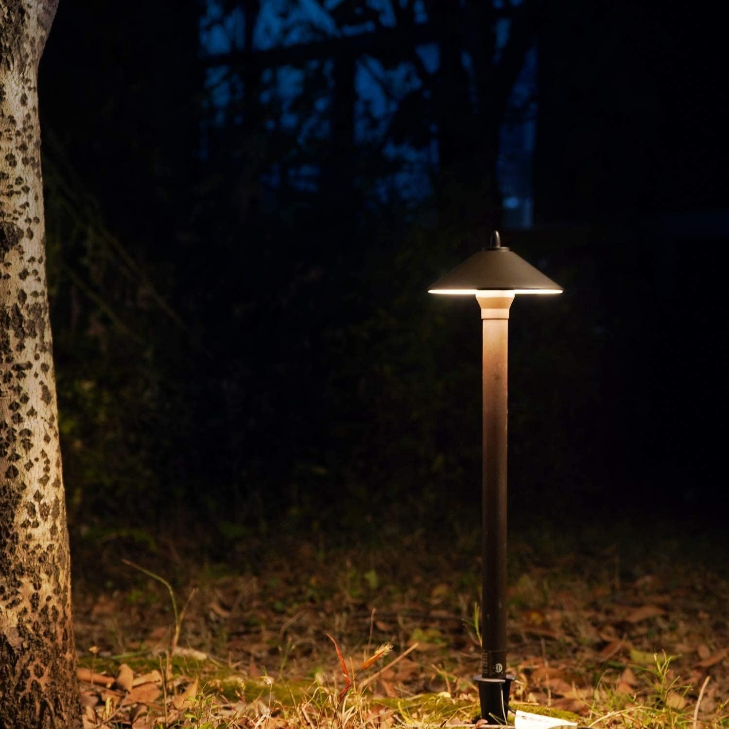 Malibu Low Voltage Landscape Lights Kit Outdoor Pathway Lighting 12V spot Lights 10 Pack with Electrical Wire and Low Voltage Transformer for Outdoor Garden Driveway 8308-9903-10, Bronze