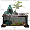 Indoor Fountain Fish Tank Water Ornaments Circulating Water Fish Pond Rockery Landscape Humidifier Living Room Creative Office Decoration Tabletop Fountain