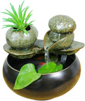 Tabletop Fountains Tabletop Fountain Waterfall Fountain Desktop Small Fish Tank Decorations Home Living Room Tea Table Tv Cabinet Decorations Zen Meditation Indoor Waterf