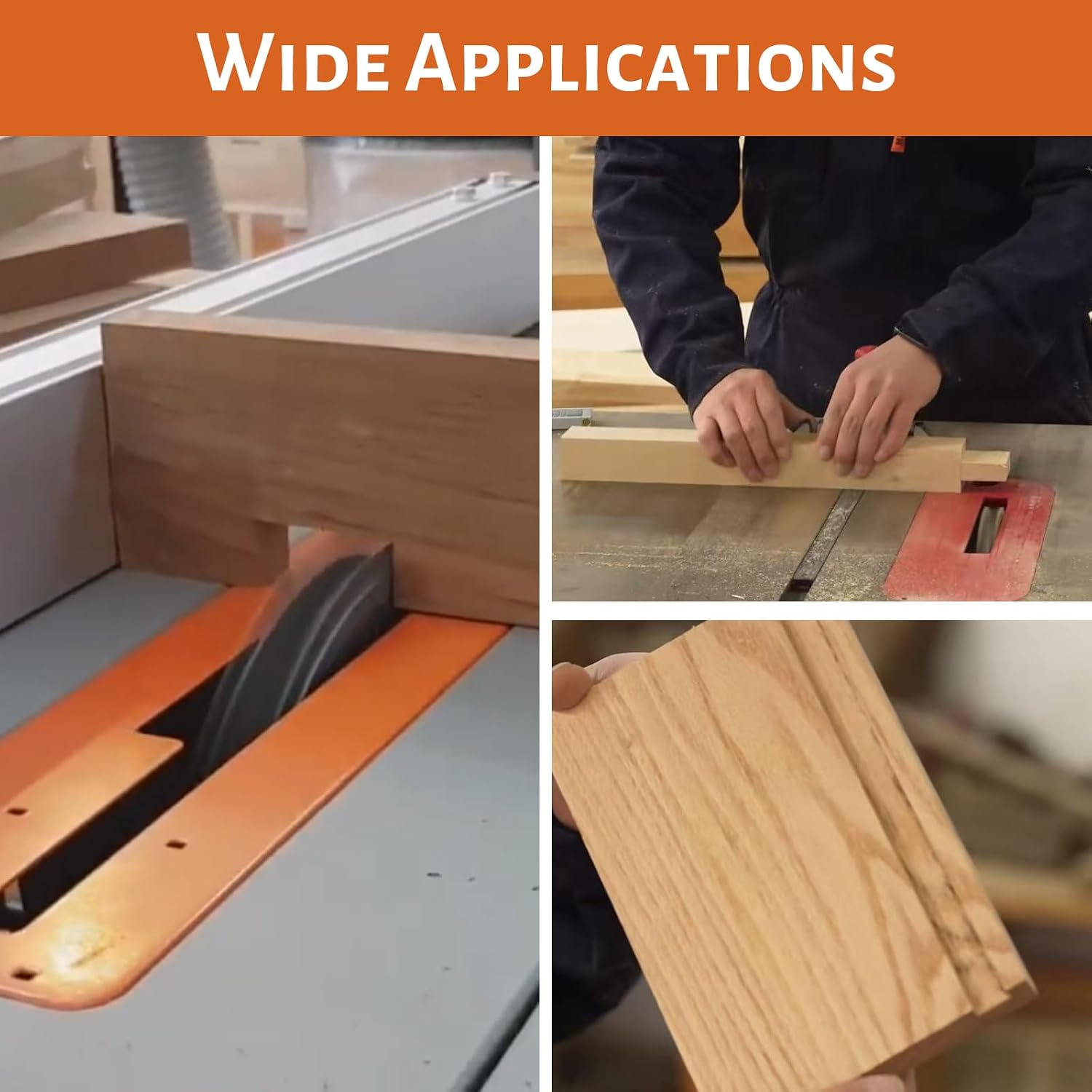 10'' Stacking Dado Blade Set, Dado Blades for 10 Inch Table Saw 24-Tooth, Fine Finished Dados, Grooves, and Rabbets, 5/8-Inch Arbor, Grooves from 1/4' to 13/16' Inch, 23 Pieces