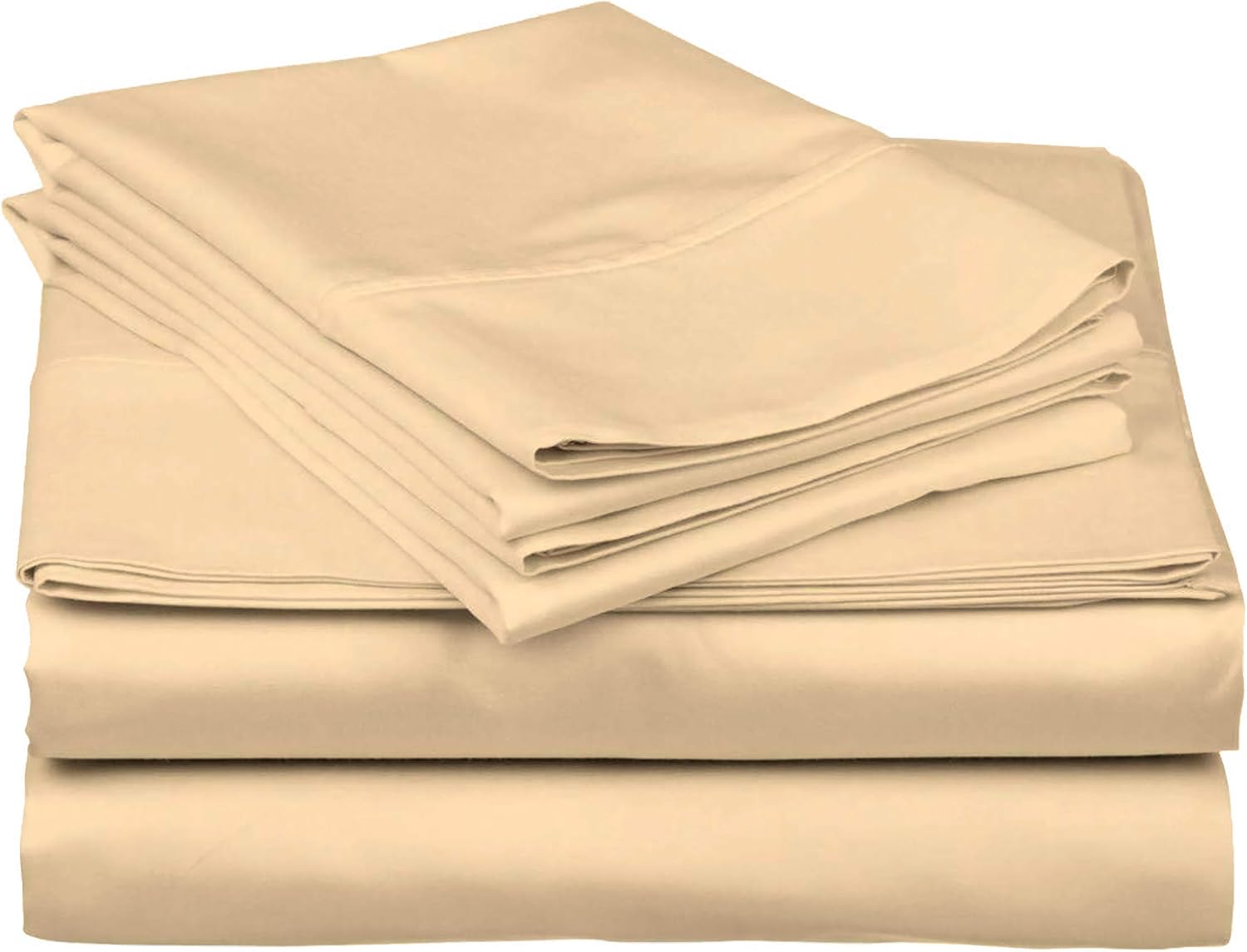 Cotton Home- 5 Pieces Split King Size Blush Color Sheet Set – Soft Quality Luxury 18 Inch Deep Pocket & Bedding Set with Flat Sheet, Fitted Sheet, 2-Pillow Covers(20' x 30') Inches