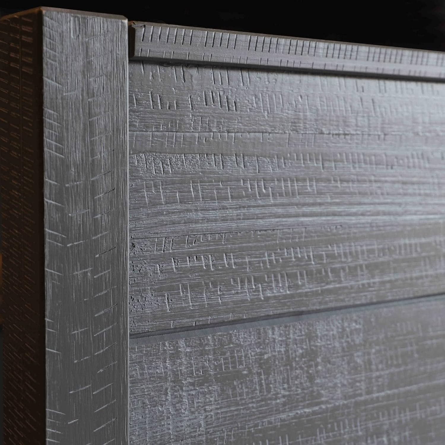 Grain Wood Furniture Montauk Solid Wood Bed, Full Size, Rustic Grey